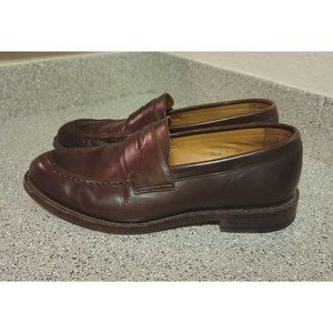 j. Crew Ludlow Brown Leather Penny Loafer Shoes Size 8